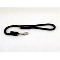 Soft Lines Dog Snap Leash 0.5 In. Diameter By 2 Ft. - Black P10802BLACK